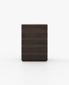 Laskasas CONNOR Tallboy Chest of Drawers Smoked Eucalyptus Veneer Matte - Araco Interiors