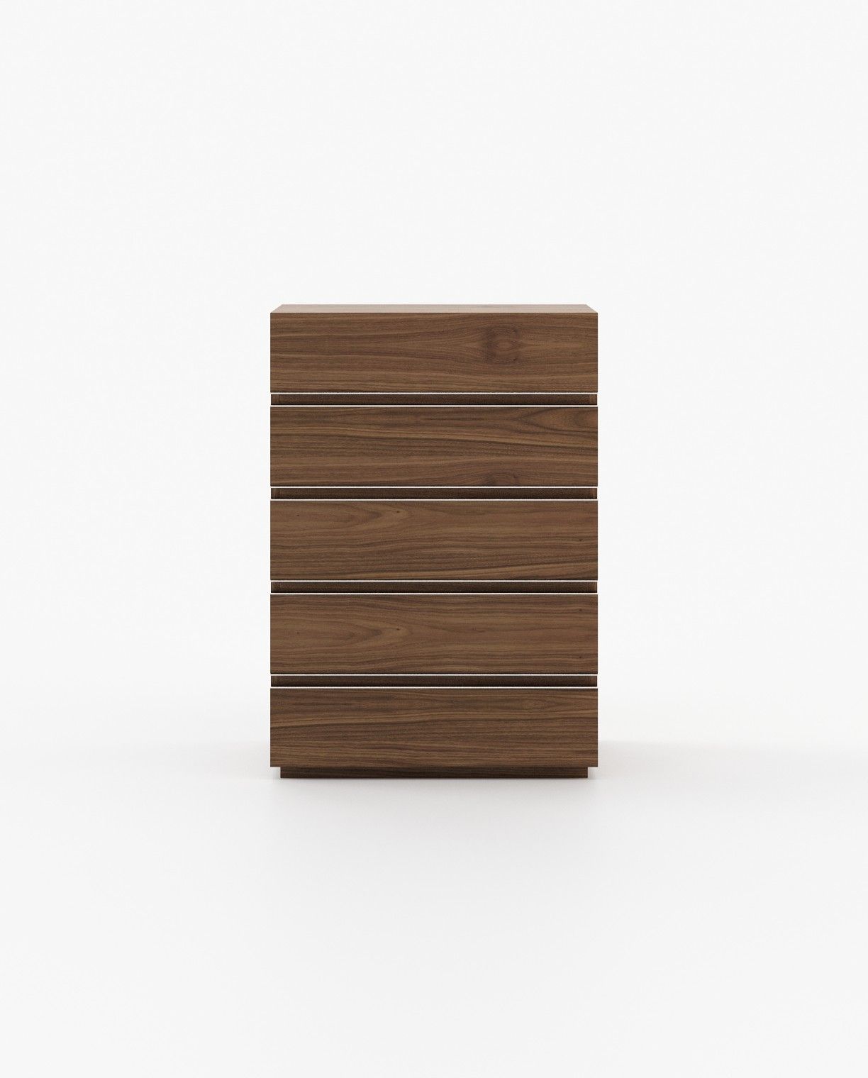Laskasas CONNOR Tallboy Chest of Drawers Walnut Veneer Matte - Araco Interiors