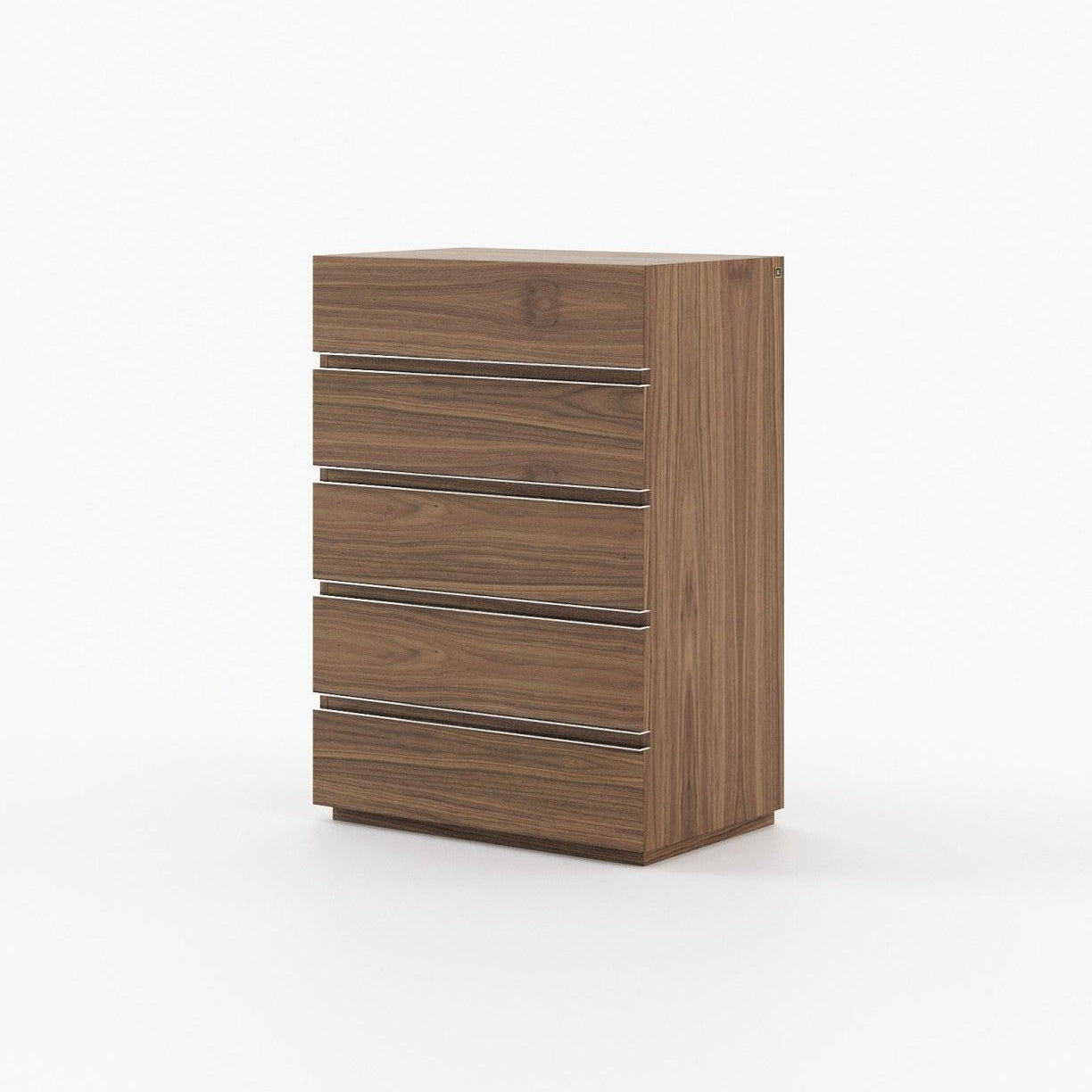 Laskasas CONNOR Tallboy Chest of Drawers Walnut Veneer Matte - Araco Interiors