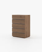 Laskasas CONNOR Tallboy Chest of Drawers Walnut Veneer Matte - Araco Interiors
