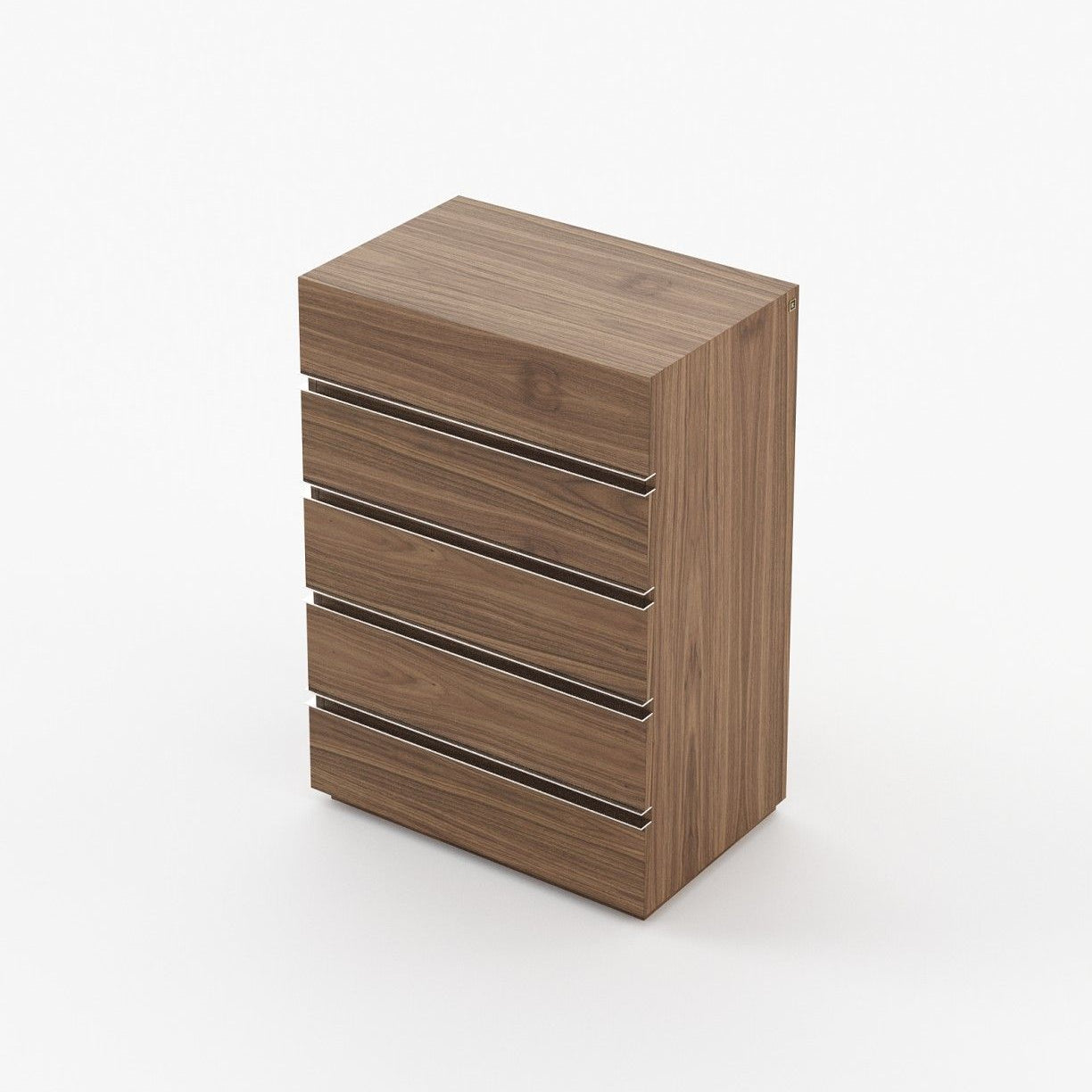Laskasas CONNOR Tallboy Chest of Drawers Walnut Veneer Matte - Araco Interiors