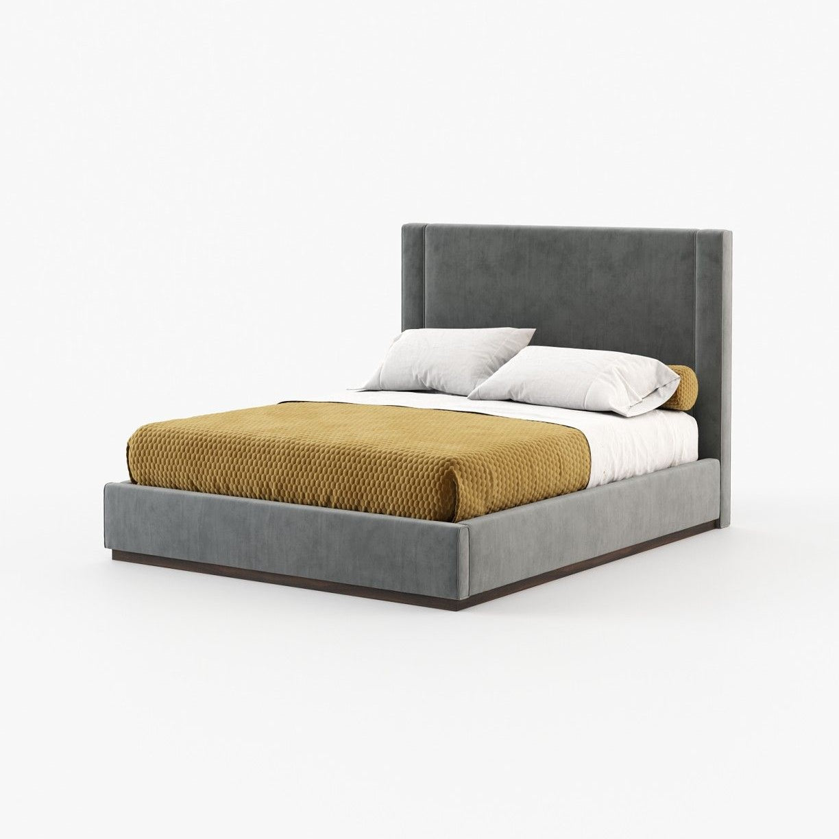 Laskasas CORIN Bed & Headboard Vienna Anthracite - Araco Interiors