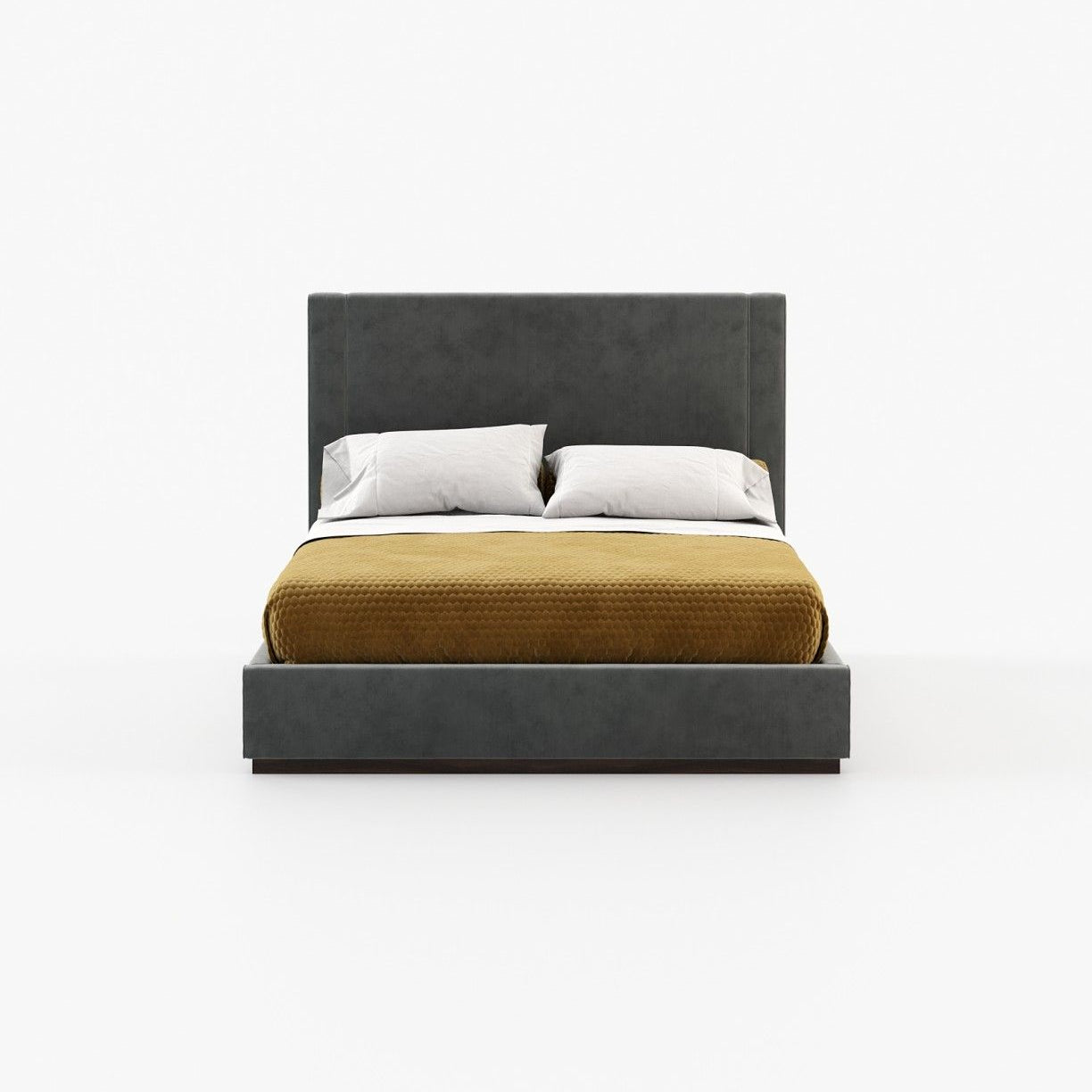 Laskasas CORIN Bed & Headboard Vienna Anthracite - Araco Interiors