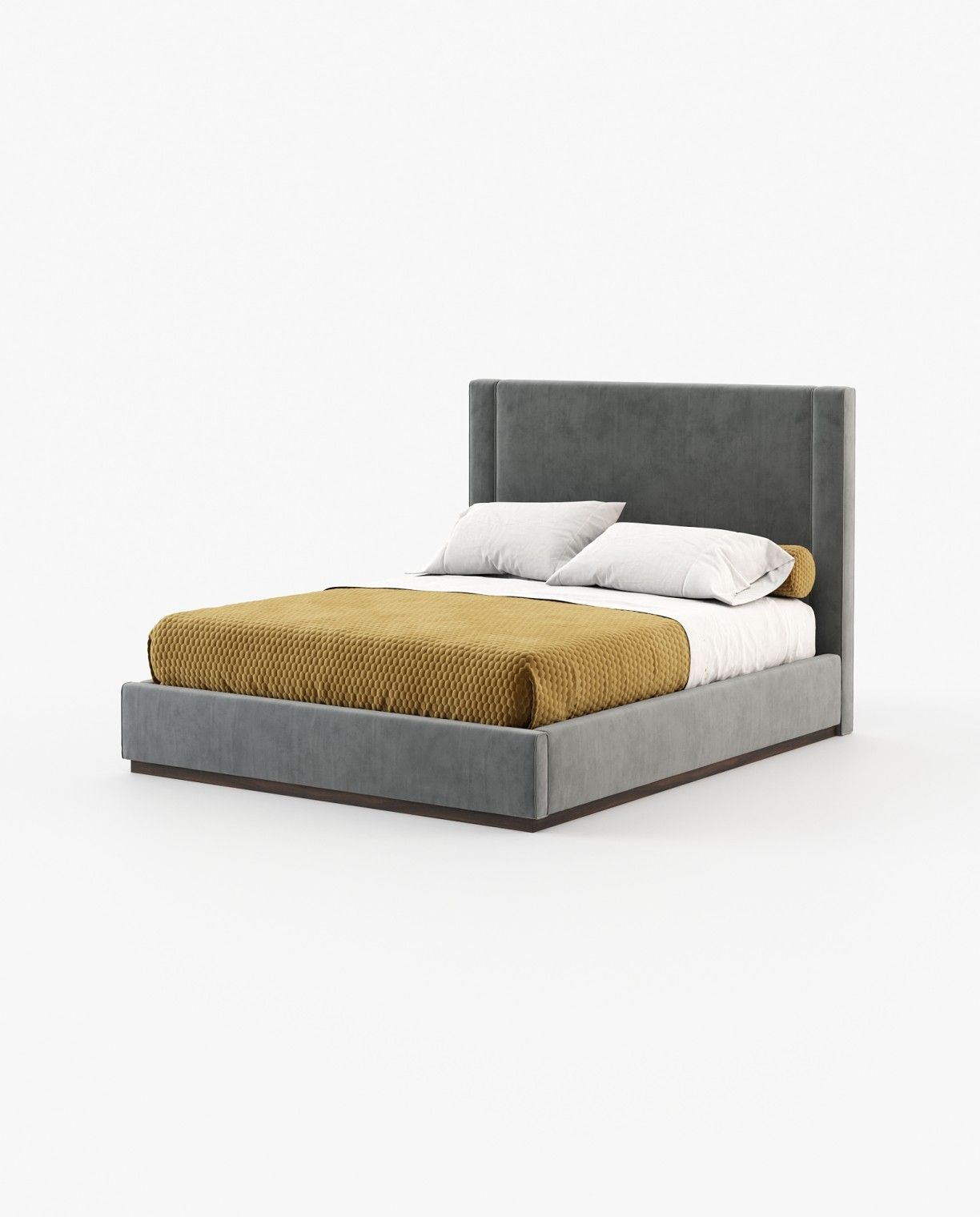 Laskasas CORIN Bed & Headboard Vienna Anthracite - Araco Interiors