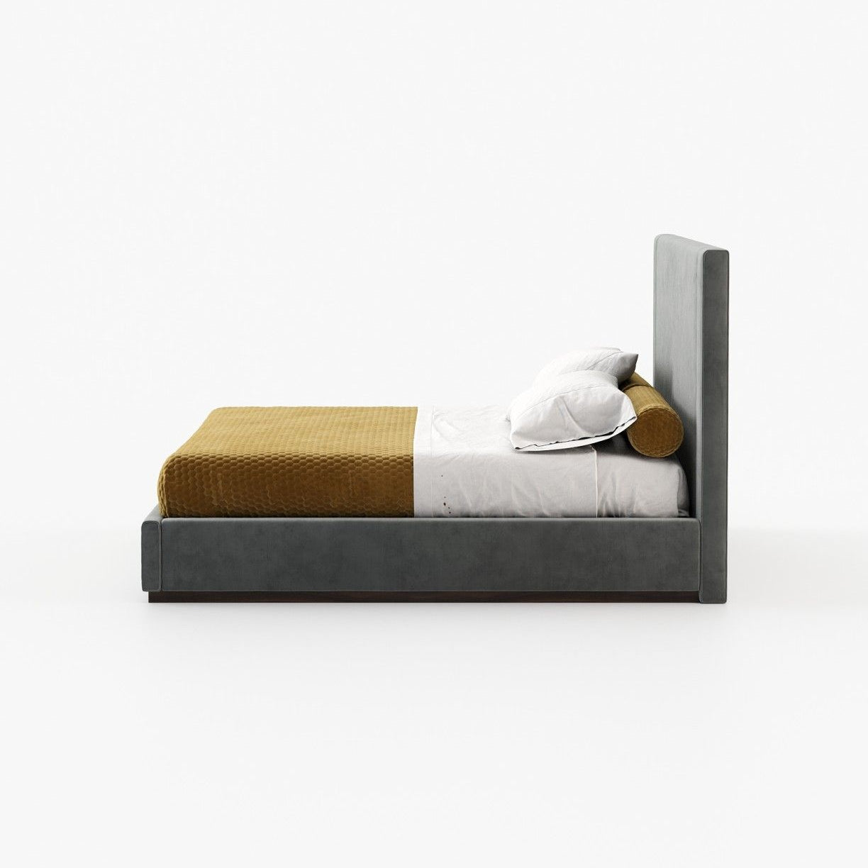 Laskasas CORIN Bed & Headboard Vienna Anthracite - Araco Interiors