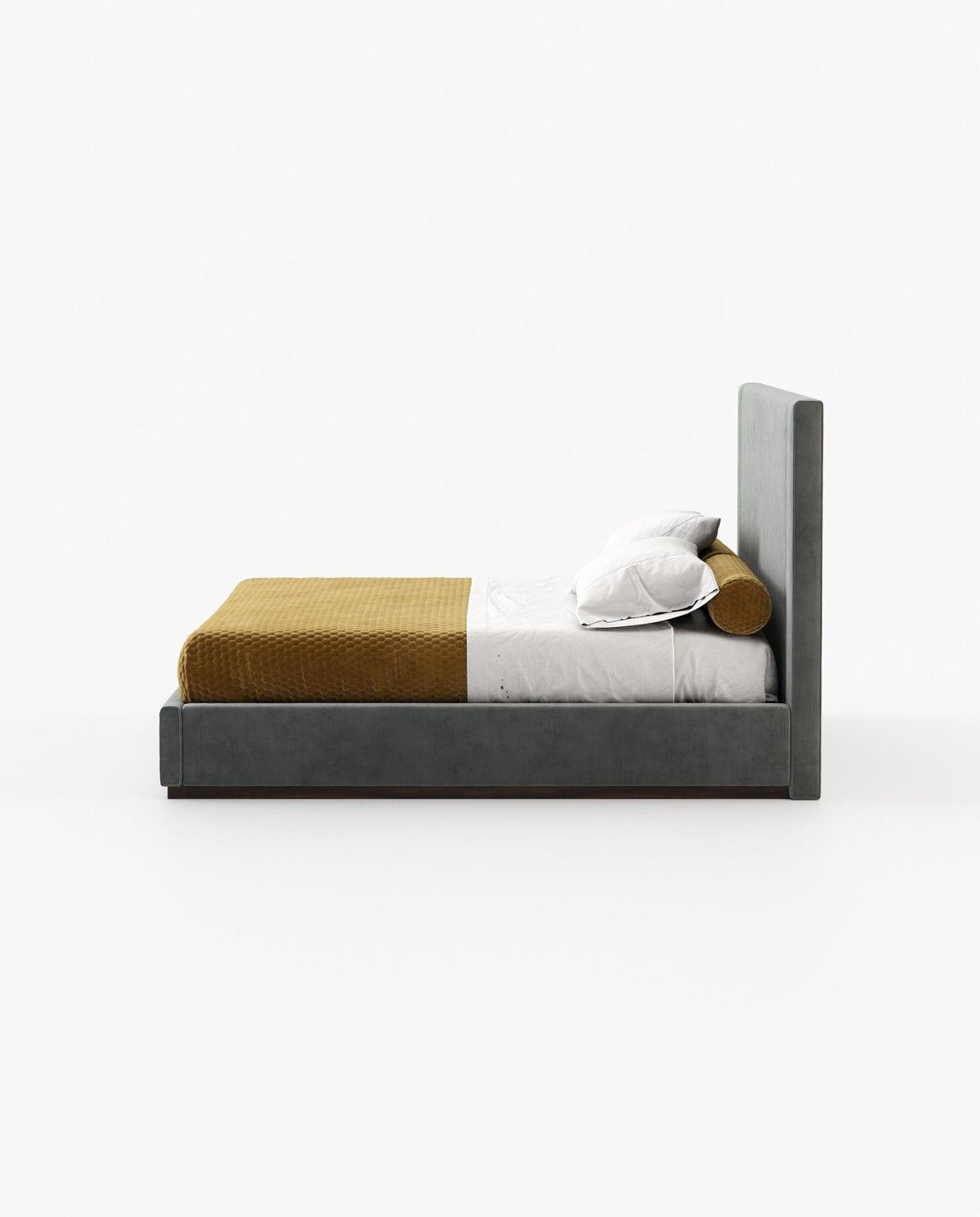 Laskasas CORIN Bed & Headboard Vienna Anthracite - Araco Interiors