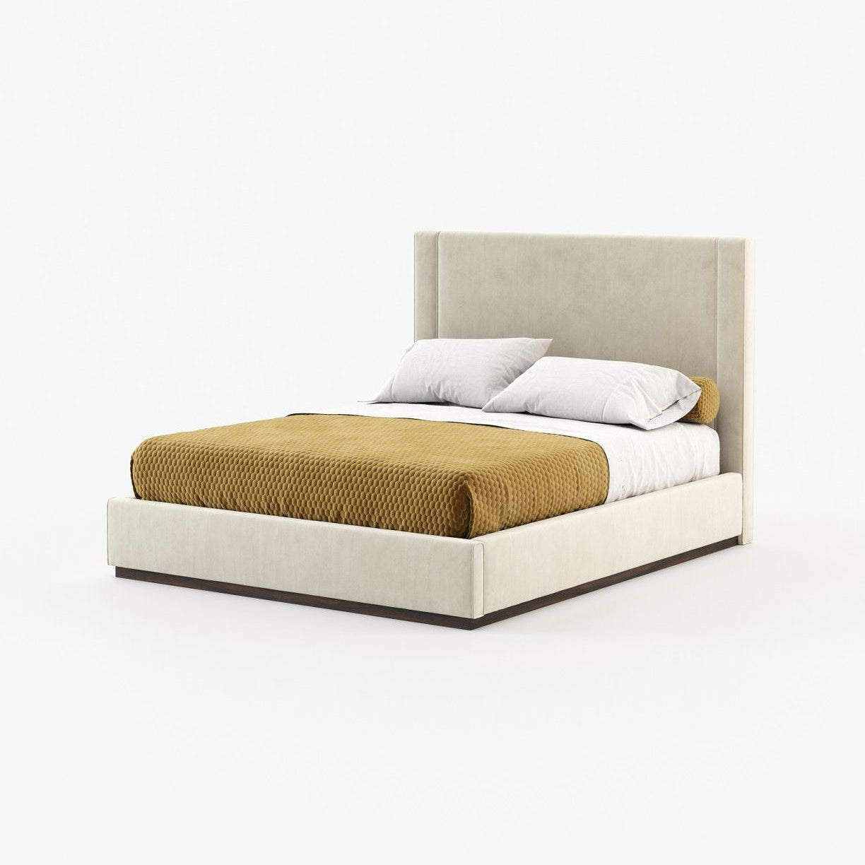 Laskasas CORIN Bed & Headboard Vienna Cream - Araco Interiors