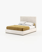 Laskasas CORIN Bed & Headboard Xangai White - Araco Interiors