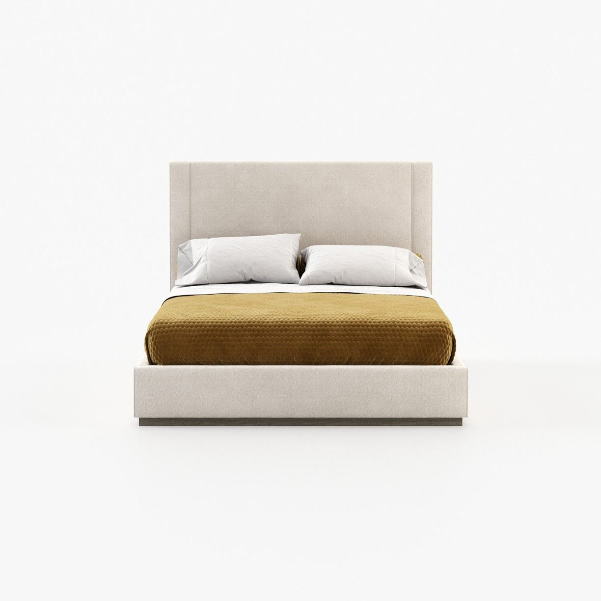 Laskasas CORIN Bed & Headboard Xangai White - Araco Interiors