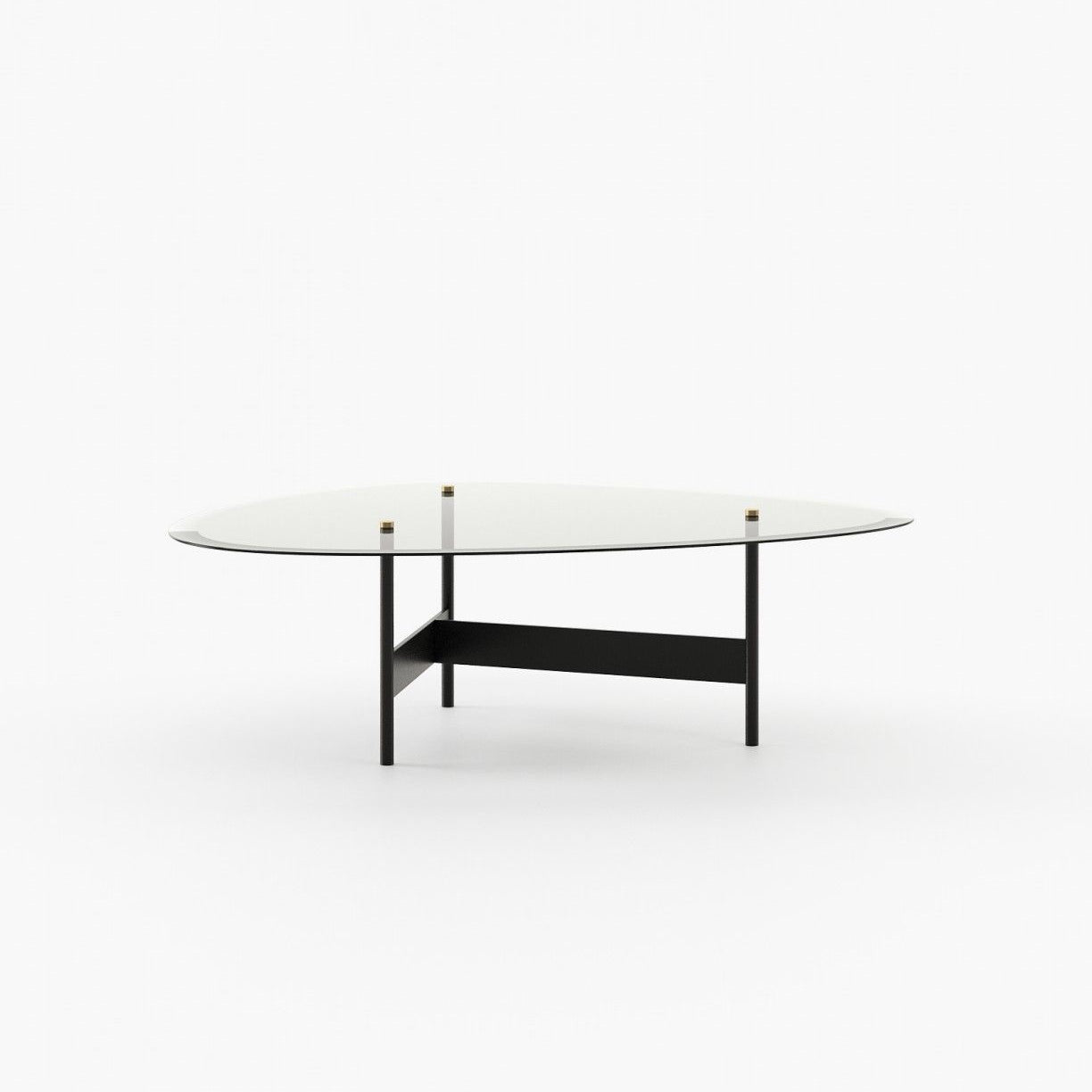 Laskasas CRAWFORD Coffee Table Textured Black Iron - Araco Interiors