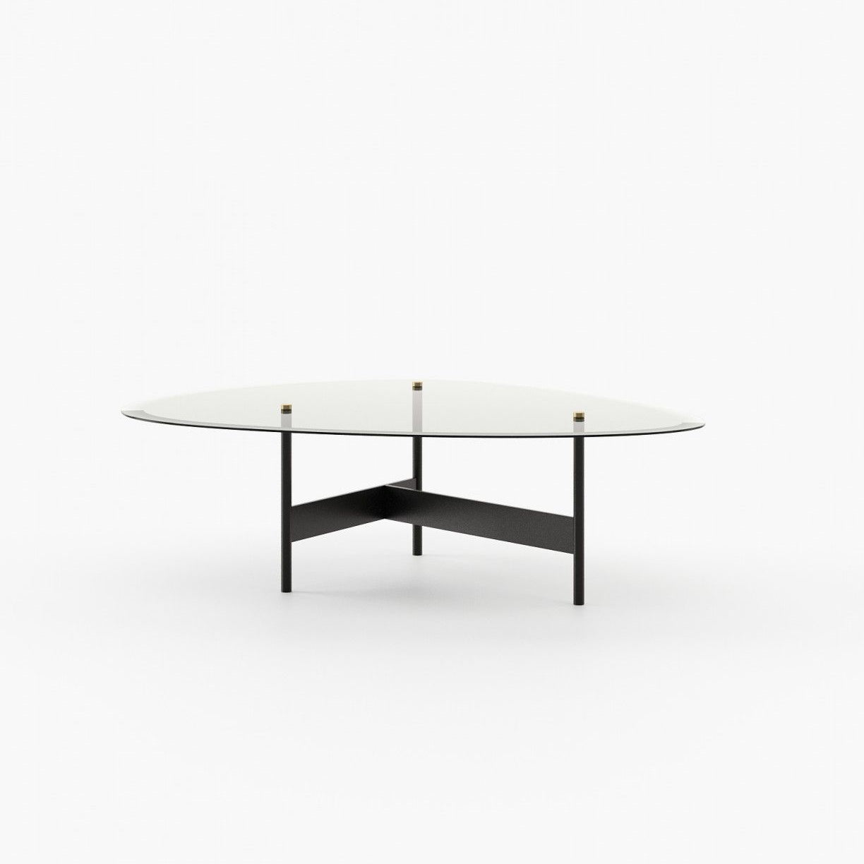 Laskasas CRAWFORD Coffee Table Textured Black Iron - Araco Interiors