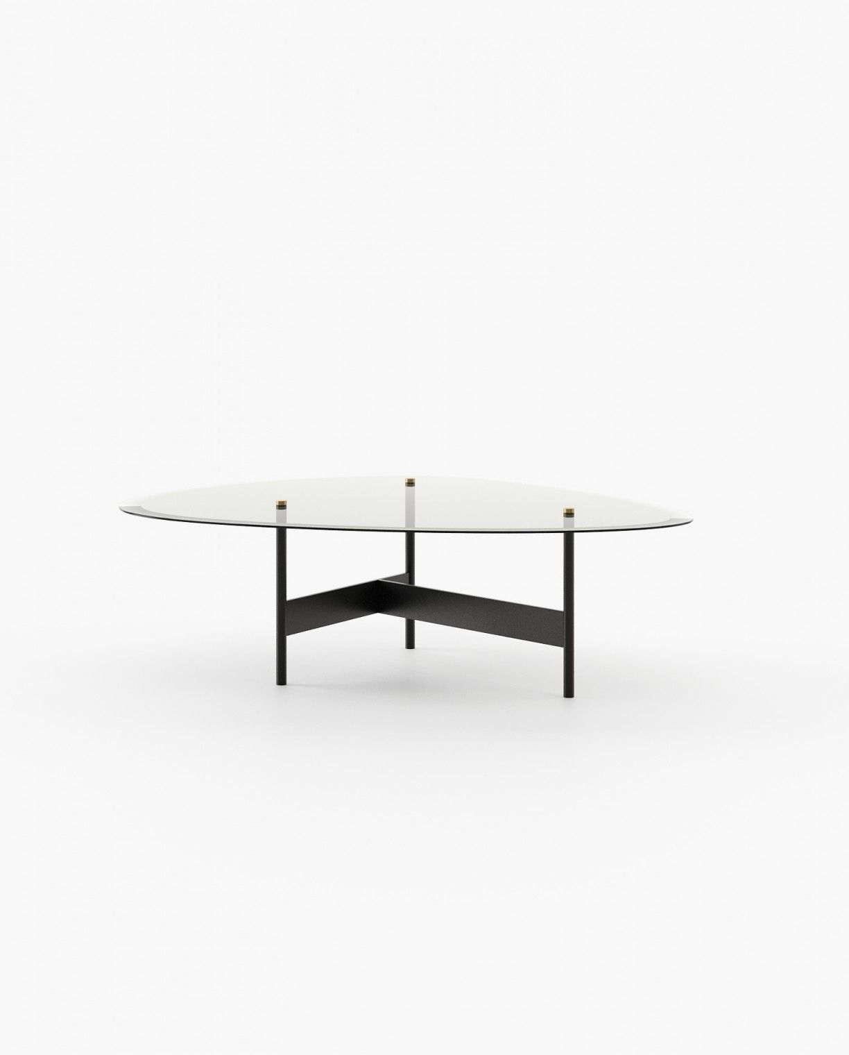 Laskasas CRAWFORD Coffee Table Textured Black Iron - Araco Interiors