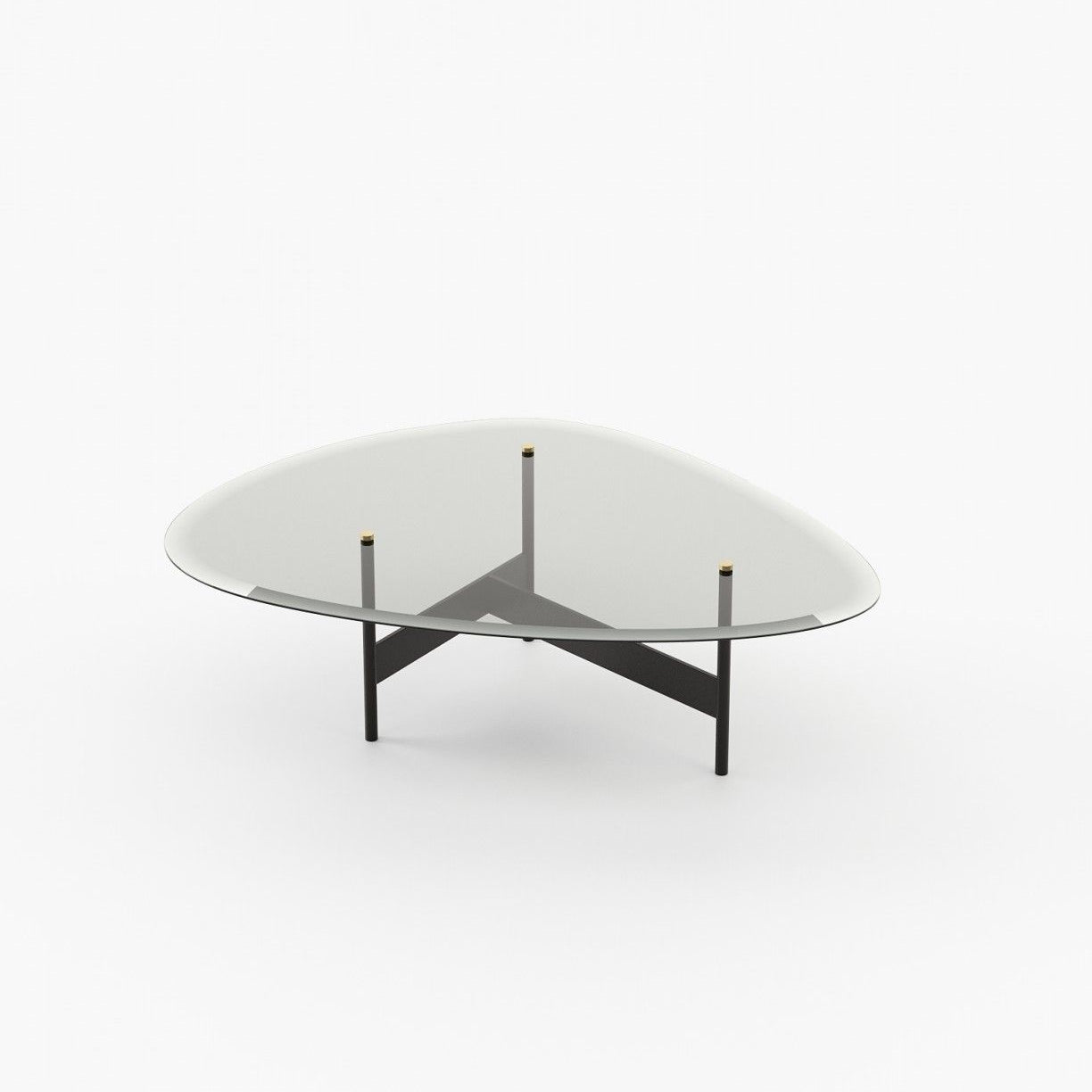 Laskasas CRAWFORD Coffee Table Textured Black Iron - Araco Interiors