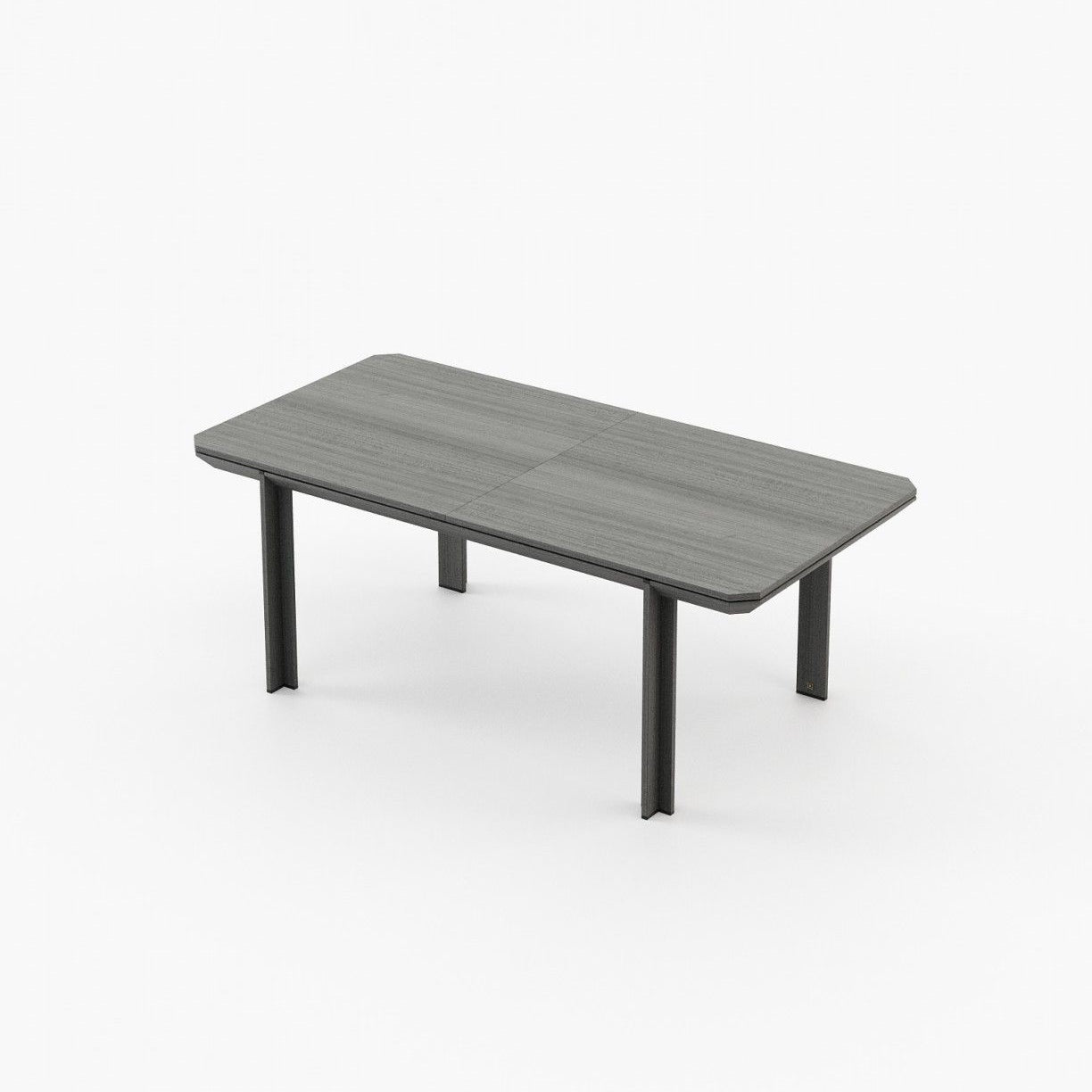 Laskasas CRES Dining & Bar Table Grey Eucalyptus Veneer Matte - Araco Interiors
