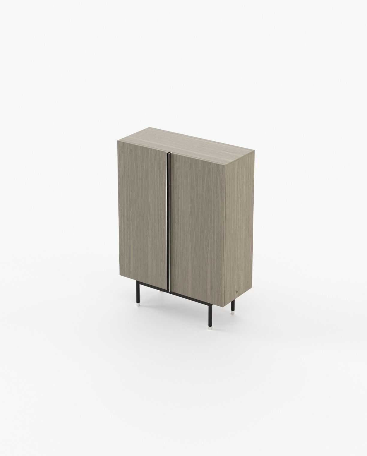 Laskasas CUBA Bar Cabinet Aged Oak Veneer Matte - Araco Interiors