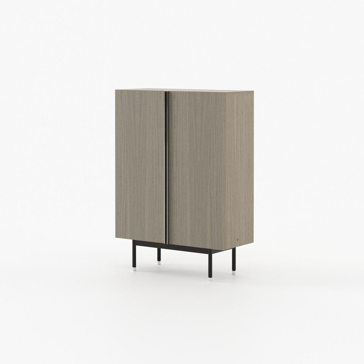 Laskasas CUBA Bar Cabinet Aged Oak Veneer Matte - Araco Interiors