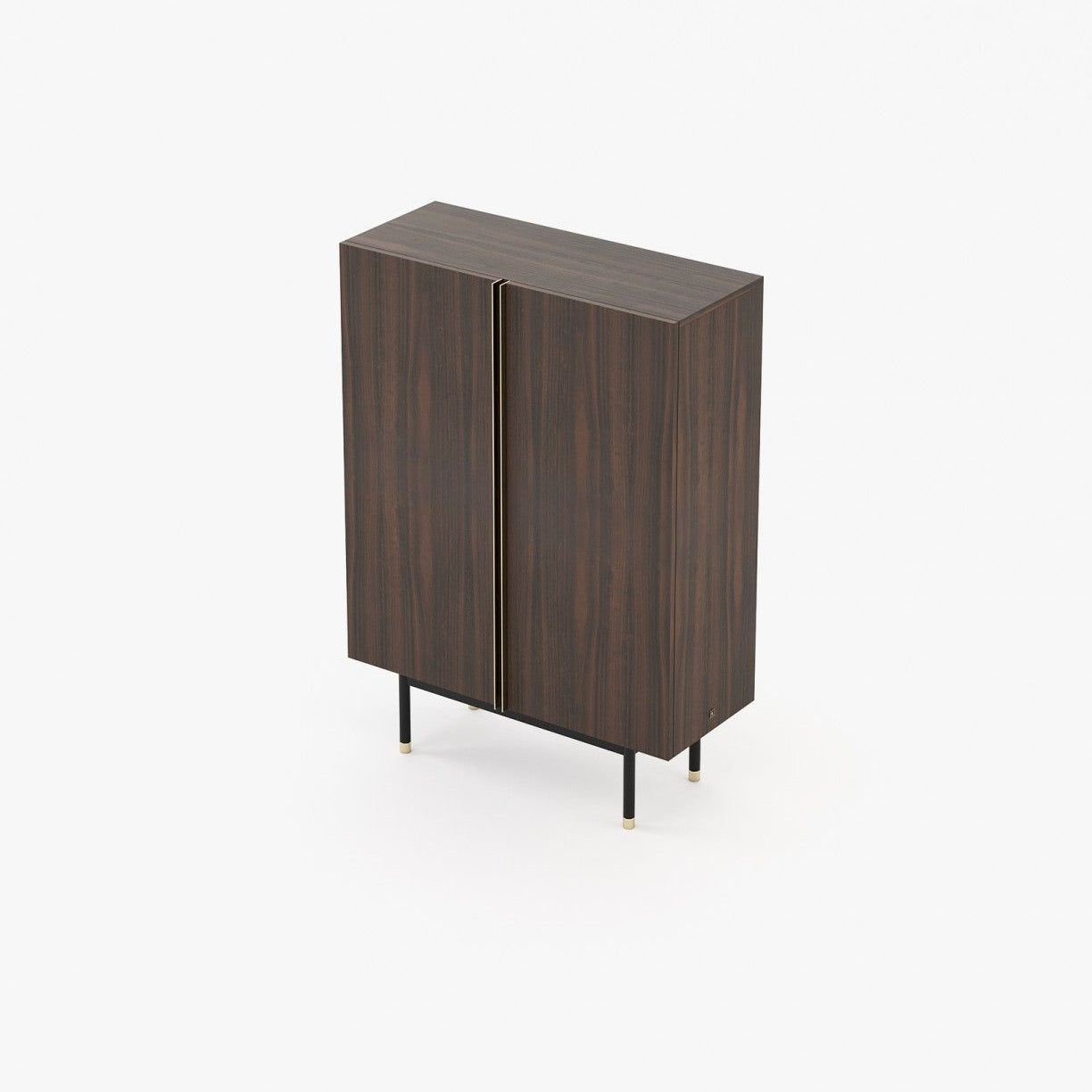 Laskasas CUBA Bar Cabinet Smoked Eucalyptus Veneer Matte - Araco Interiors