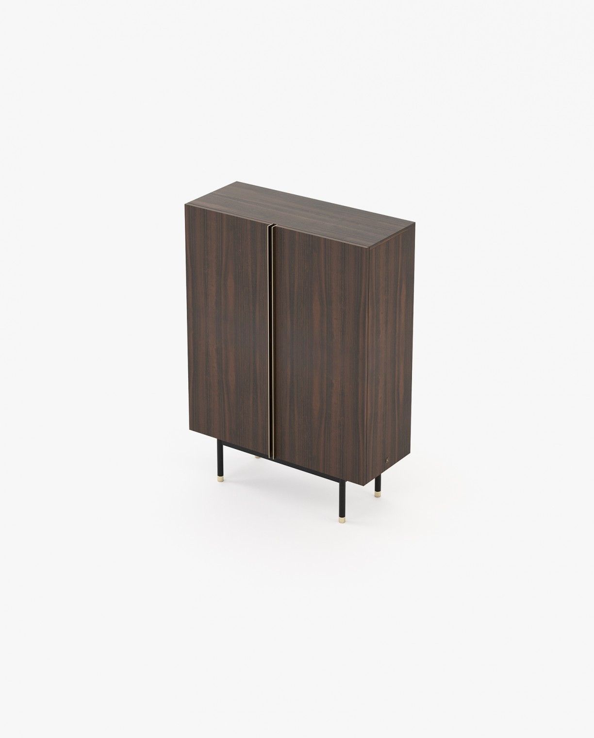 Laskasas CUBA Bar Cabinet Smoked Eucalyptus Veneer Matte - Araco Interiors