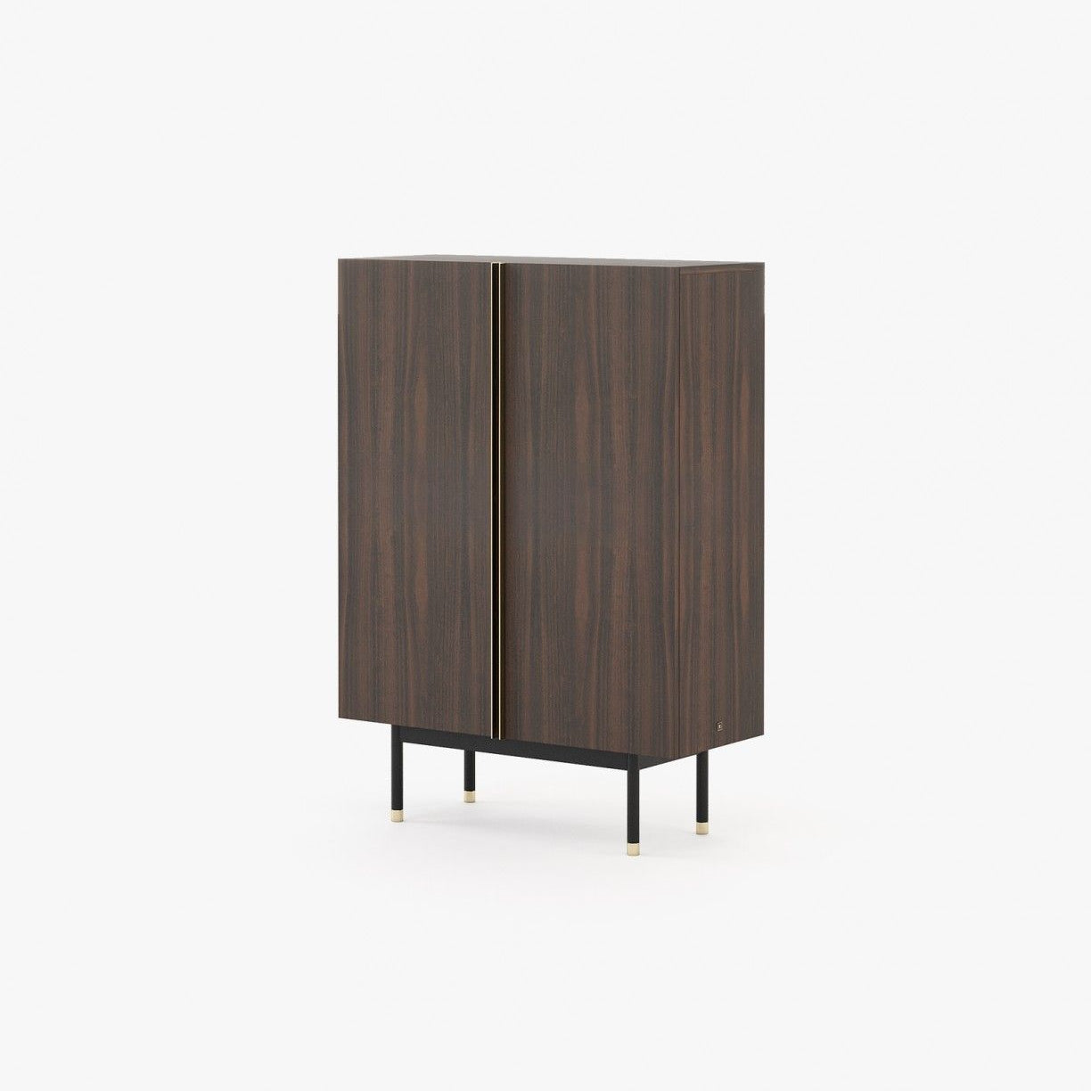 Laskasas CUBA Bar Cabinet Smoked Eucalyptus Veneer Matte - Araco Interiors