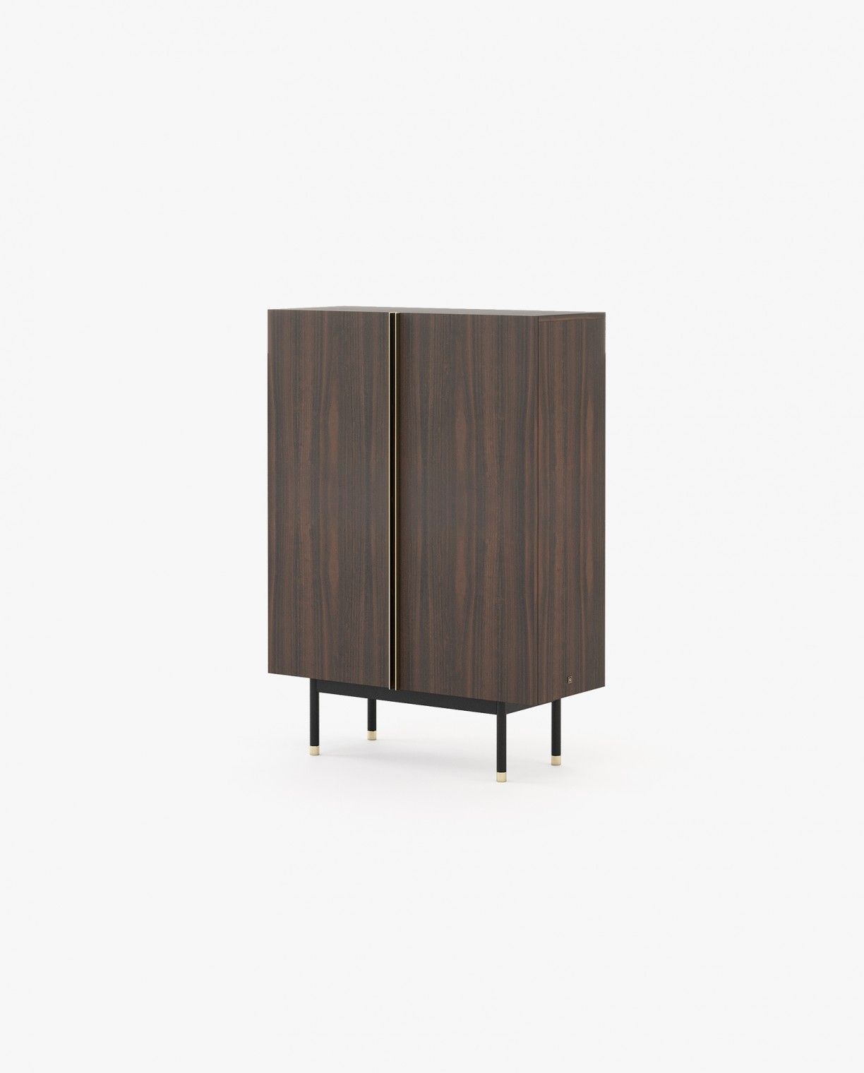 Laskasas CUBA Bar Cabinet Smoked Eucalyptus Veneer Matte - Araco Interiors