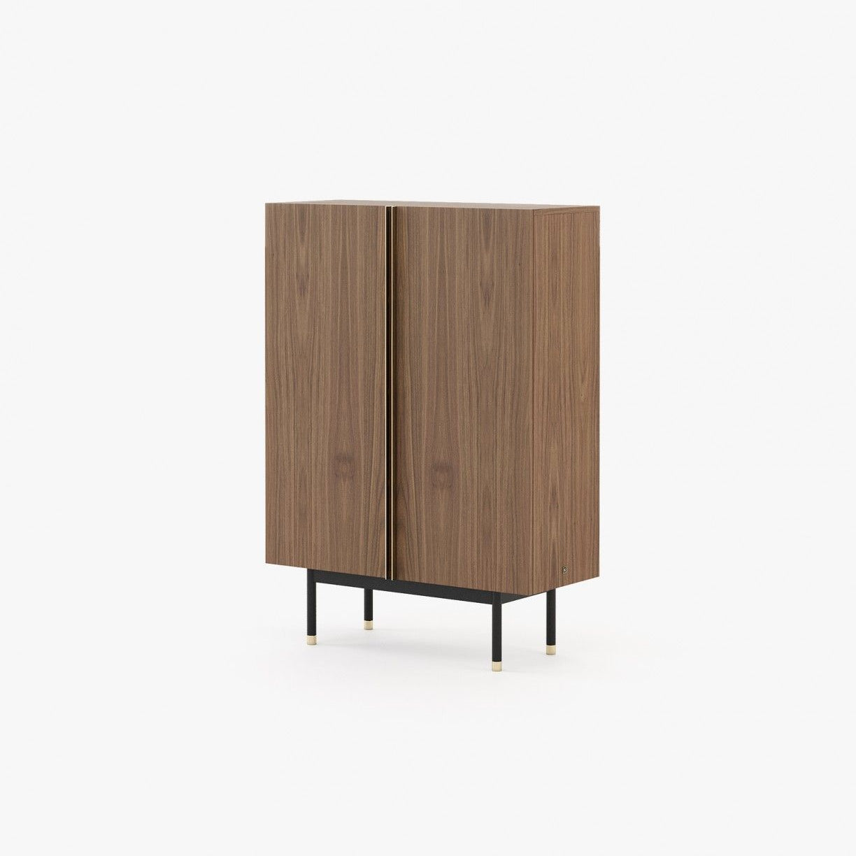 Laskasas CUBA Bar Cabinet Walnut Veneer Matte - Araco Interiors