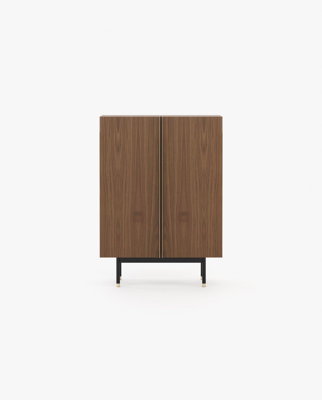 Laskasas CUBA Bar Cabinet Walnut Veneer Matte - Araco Interiors