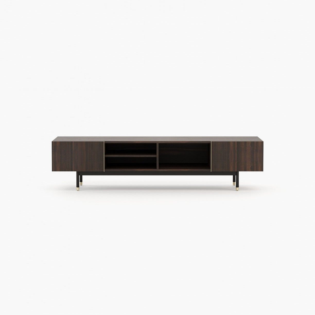 Laskasas CUBA Media Unit Smoked Eucalyptus Veneer Matte - Araco Interiors