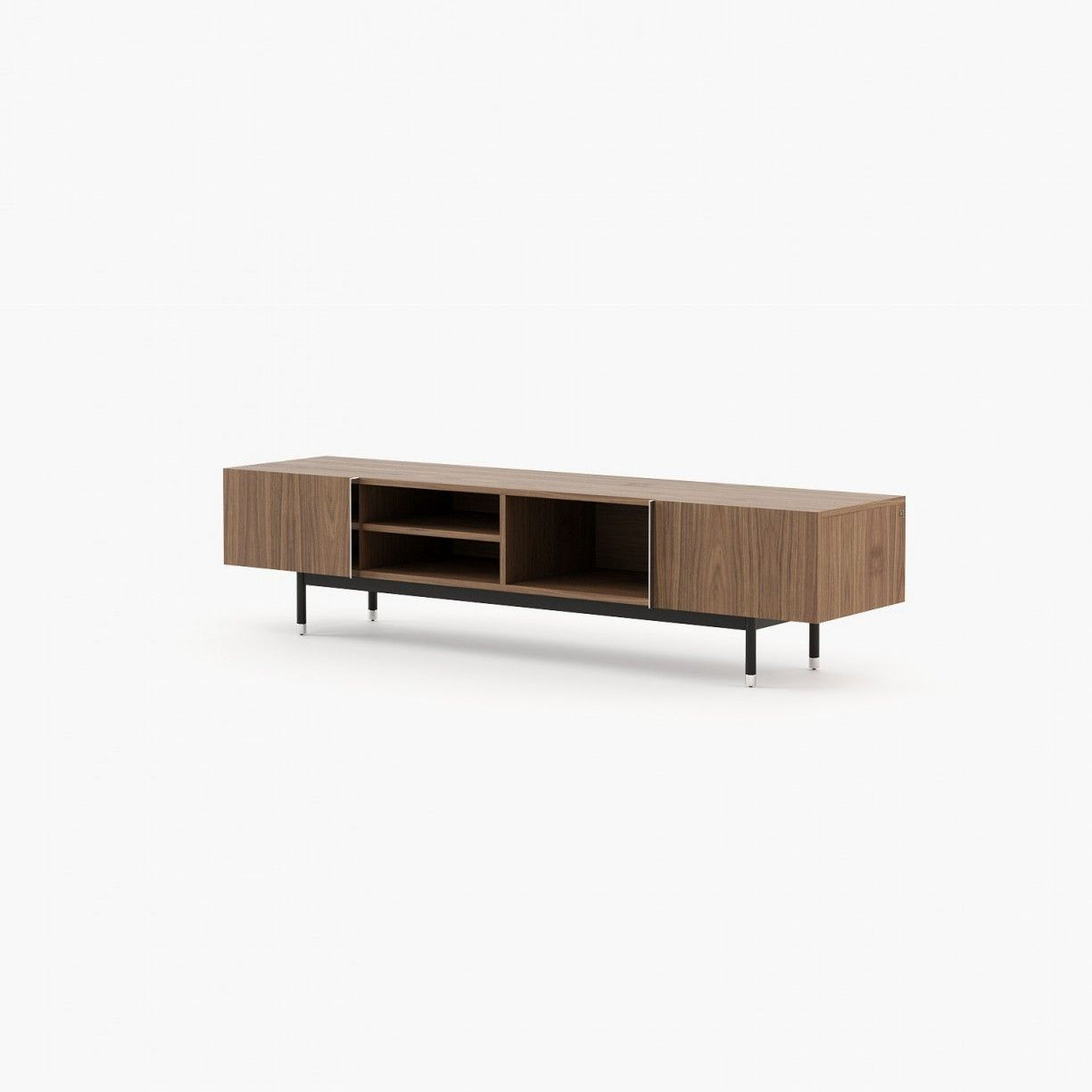Laskasas CUBA Media Unit Walnut Veneer Matte - Araco Interiors