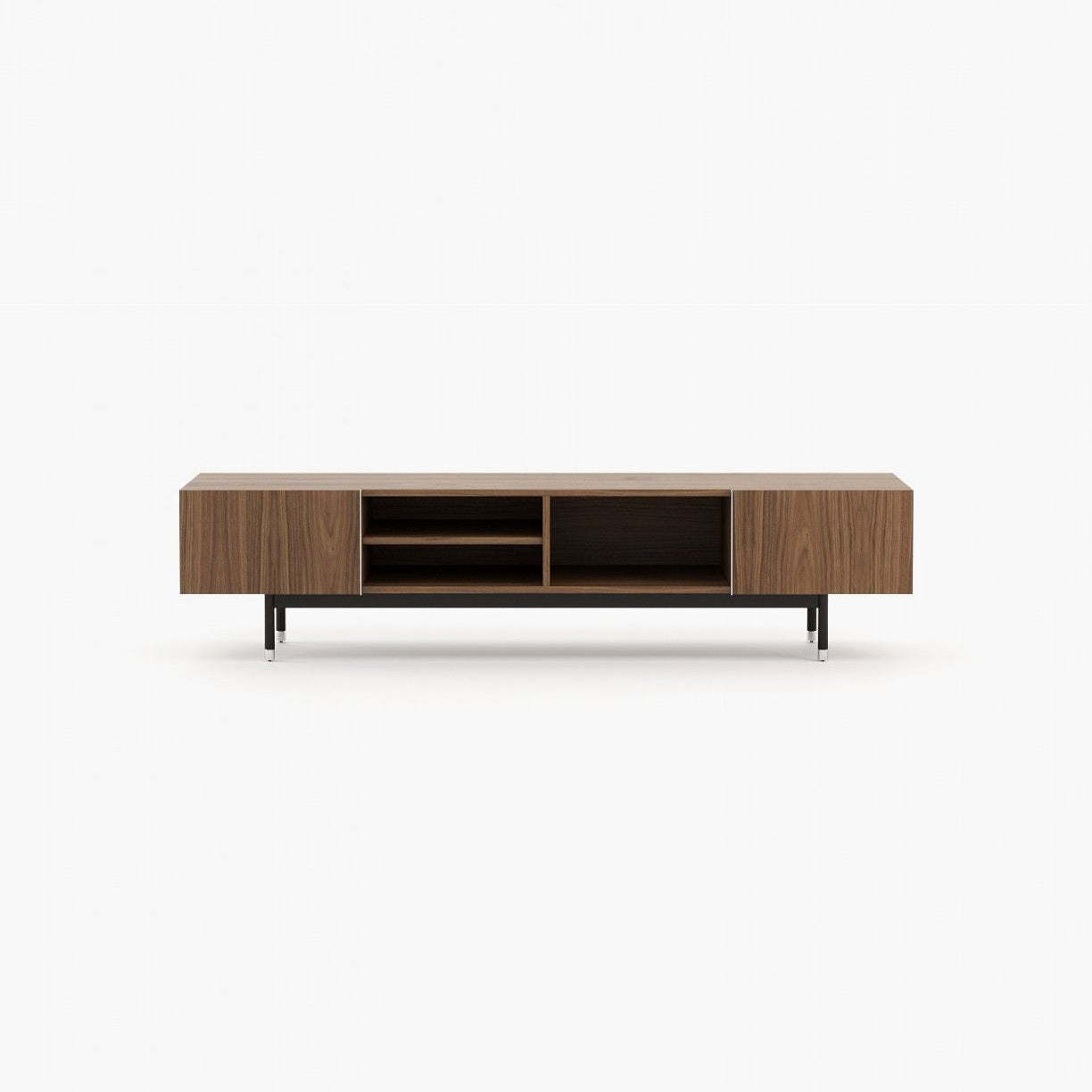 Laskasas CUBA Media Unit Walnut Veneer Matte - Araco Interiors