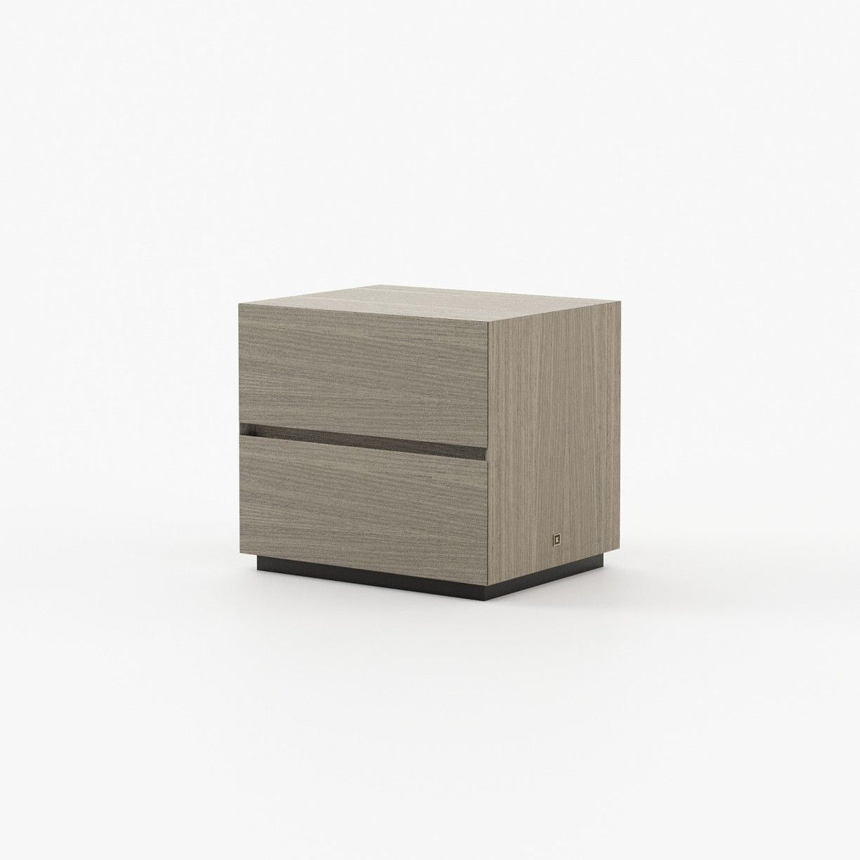 Laskasas DAKAR Bedside Cabinet & Table Aged Oak Veneer Matte - Araco Interiors