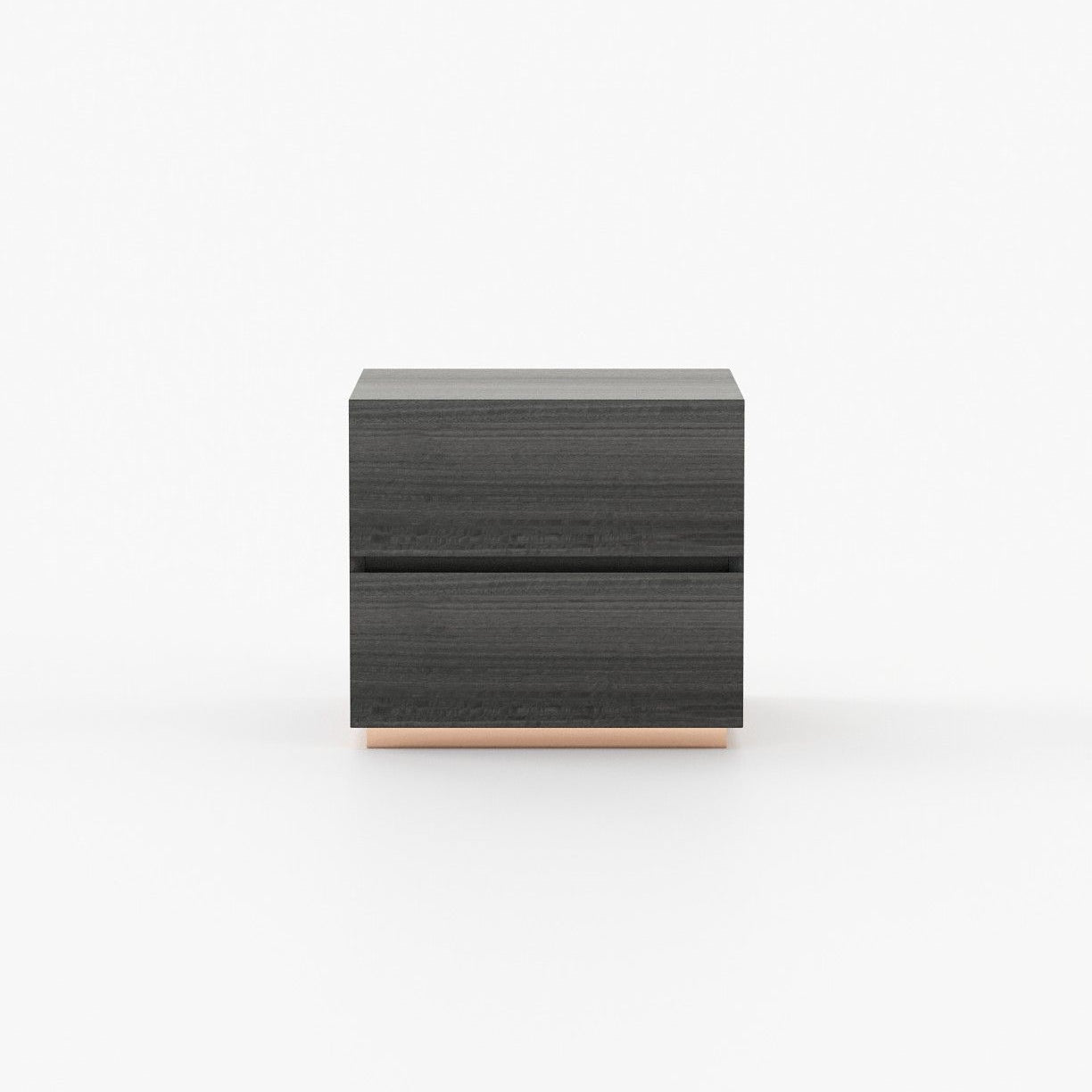 Laskasas DAKAR Bedside Cabinet & Table Grey Eucalyptus Veneer Matte - Araco Interiors