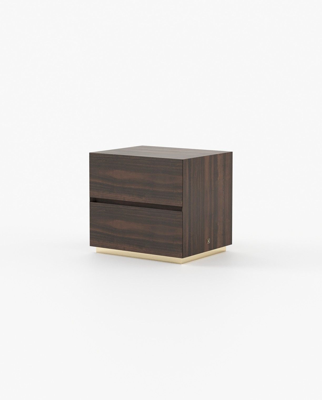 Laskasas DAKAR Bedside Cabinet & Table Smoked Eucalyptus Veneer Matte - Araco Interiors