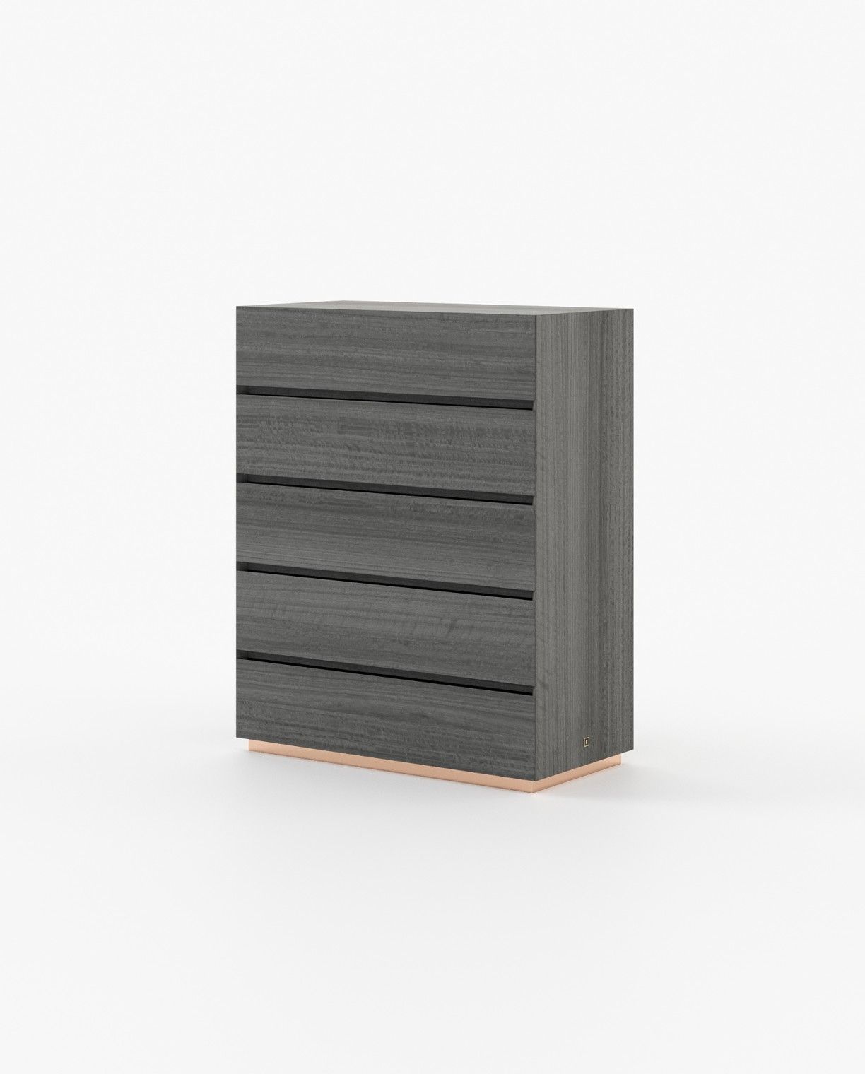 Laskasas DAKAR Tallboy Chest of Drawers Grey Eucalyptus Veneer Matte - Araco Interiors