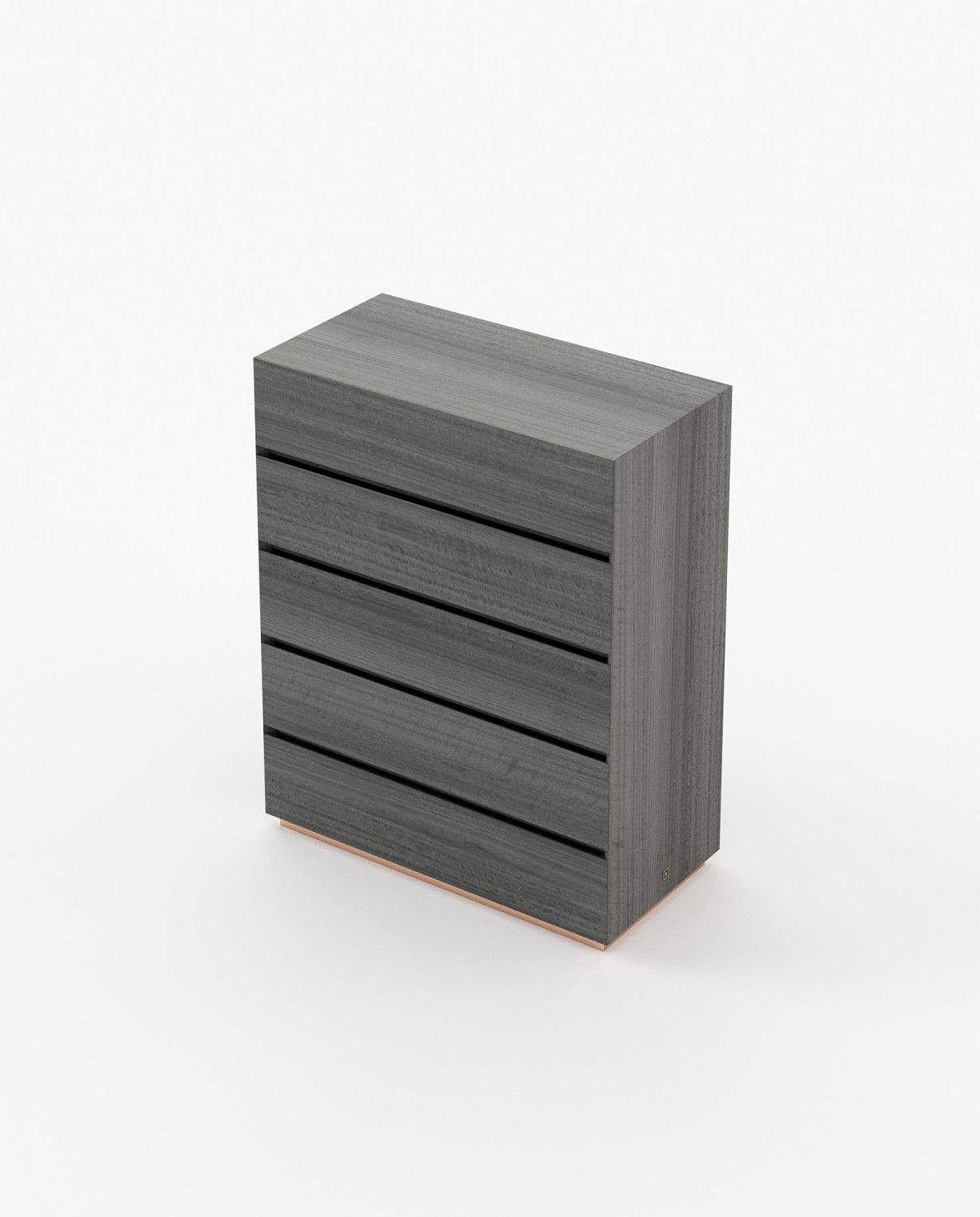 Laskasas DAKAR Tallboy Chest of Drawers Grey Eucalyptus Veneer Matte - Araco Interiors