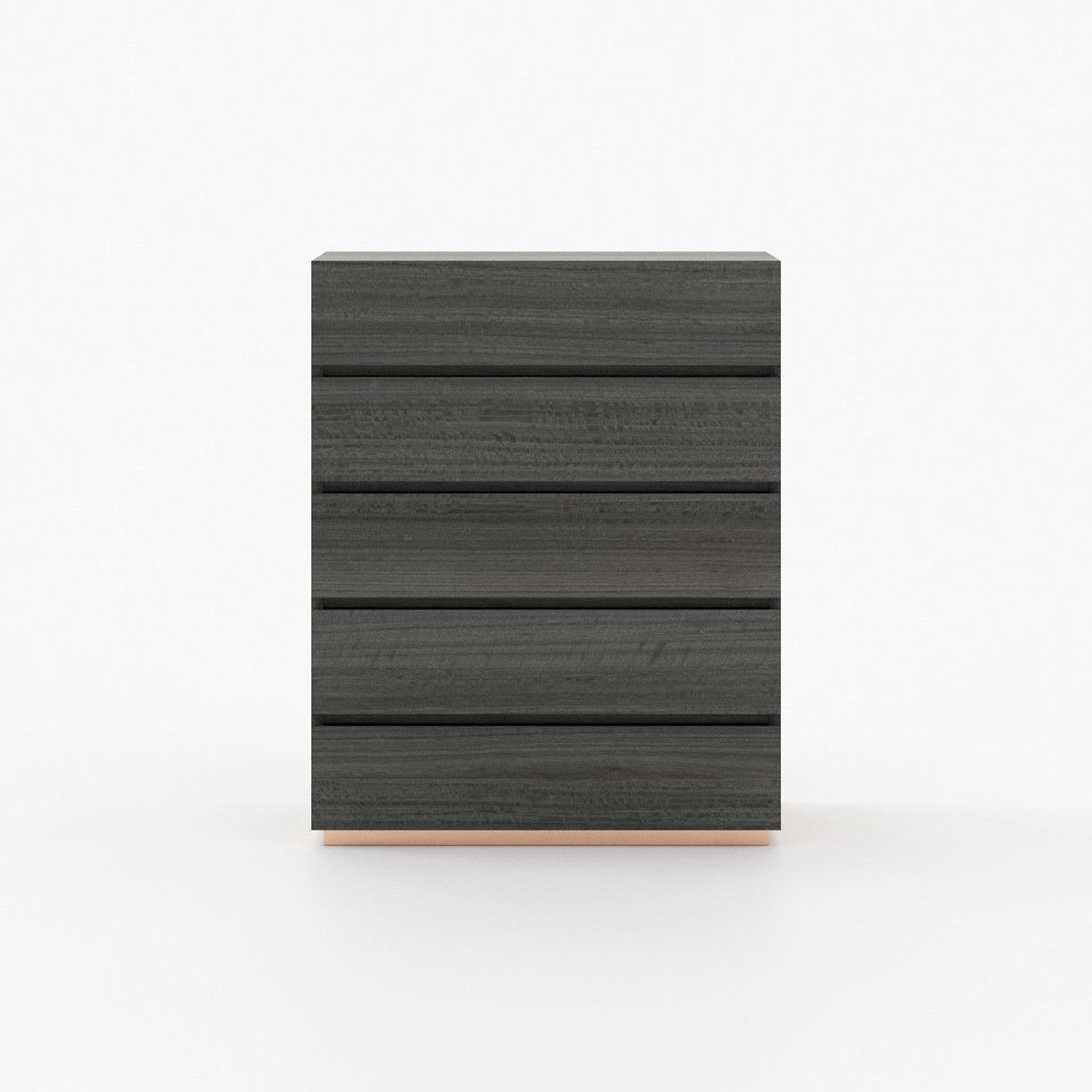 Laskasas DAKAR Tallboy Chest of Drawers Grey Eucalyptus Veneer Matte - Araco Interiors