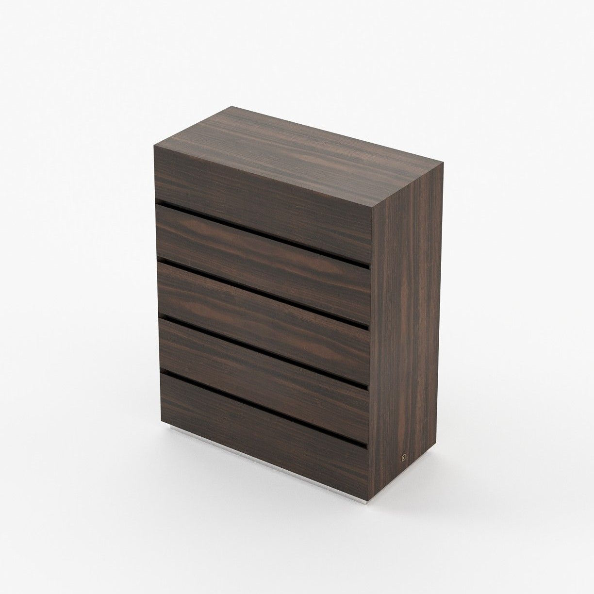 Laskasas DAKAR Tallboy Chest of Drawers Smoked Eucalyptus Veneer Matte - Araco Interiors