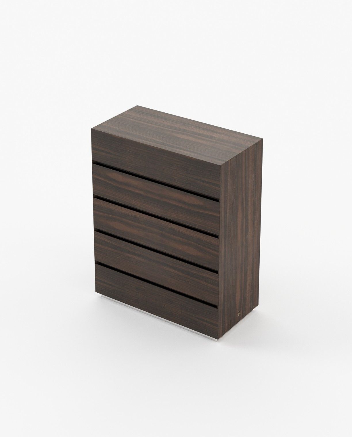 Laskasas DAKAR Tallboy Chest of Drawers Smoked Eucalyptus Veneer Matte - Araco Interiors