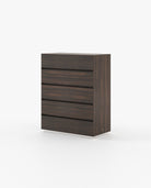 Laskasas DAKAR Tallboy Chest of Drawers Smoked Eucalyptus Veneer Matte - Araco Interiors
