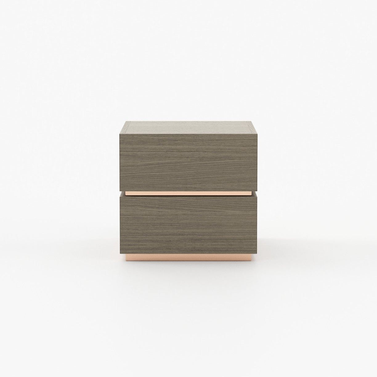 Laskasas DAKOTA Bedside Cabinet & Table Aged Oak Veneer Matte - Araco Interiors