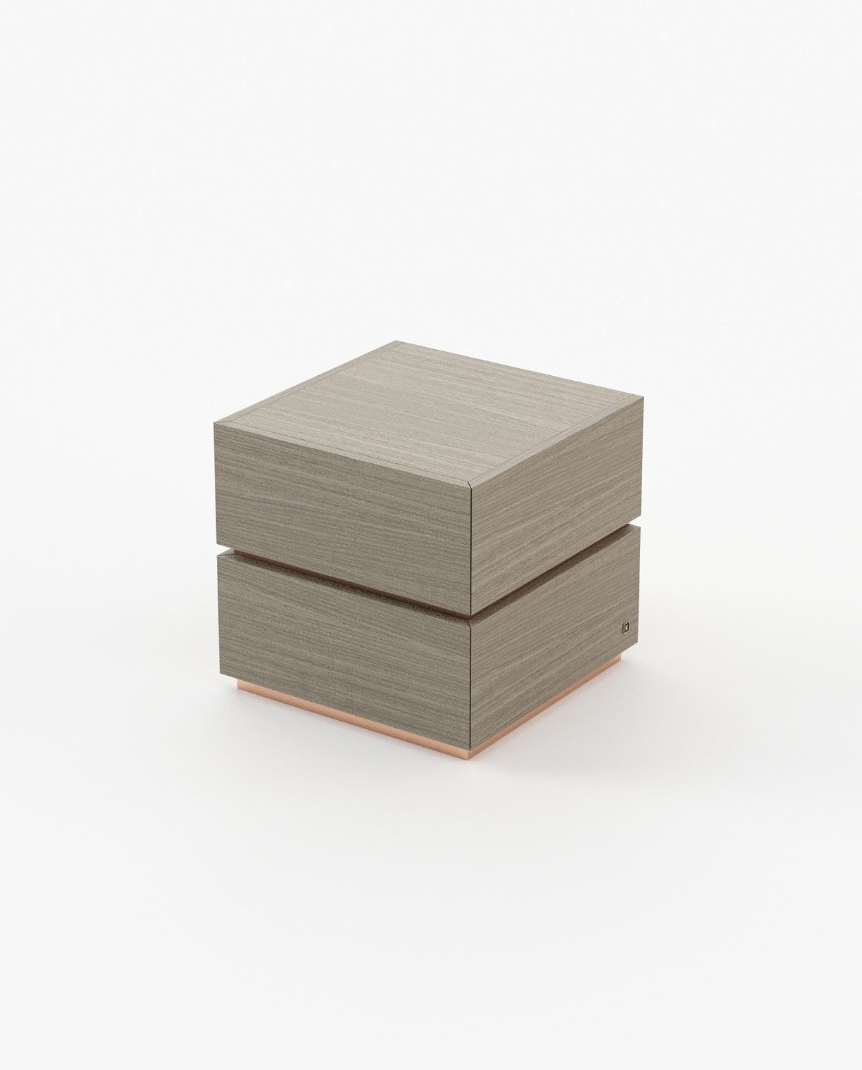 Laskasas DAKOTA Bedside Cabinet & Table Aged Oak Veneer Matte - Araco Interiors