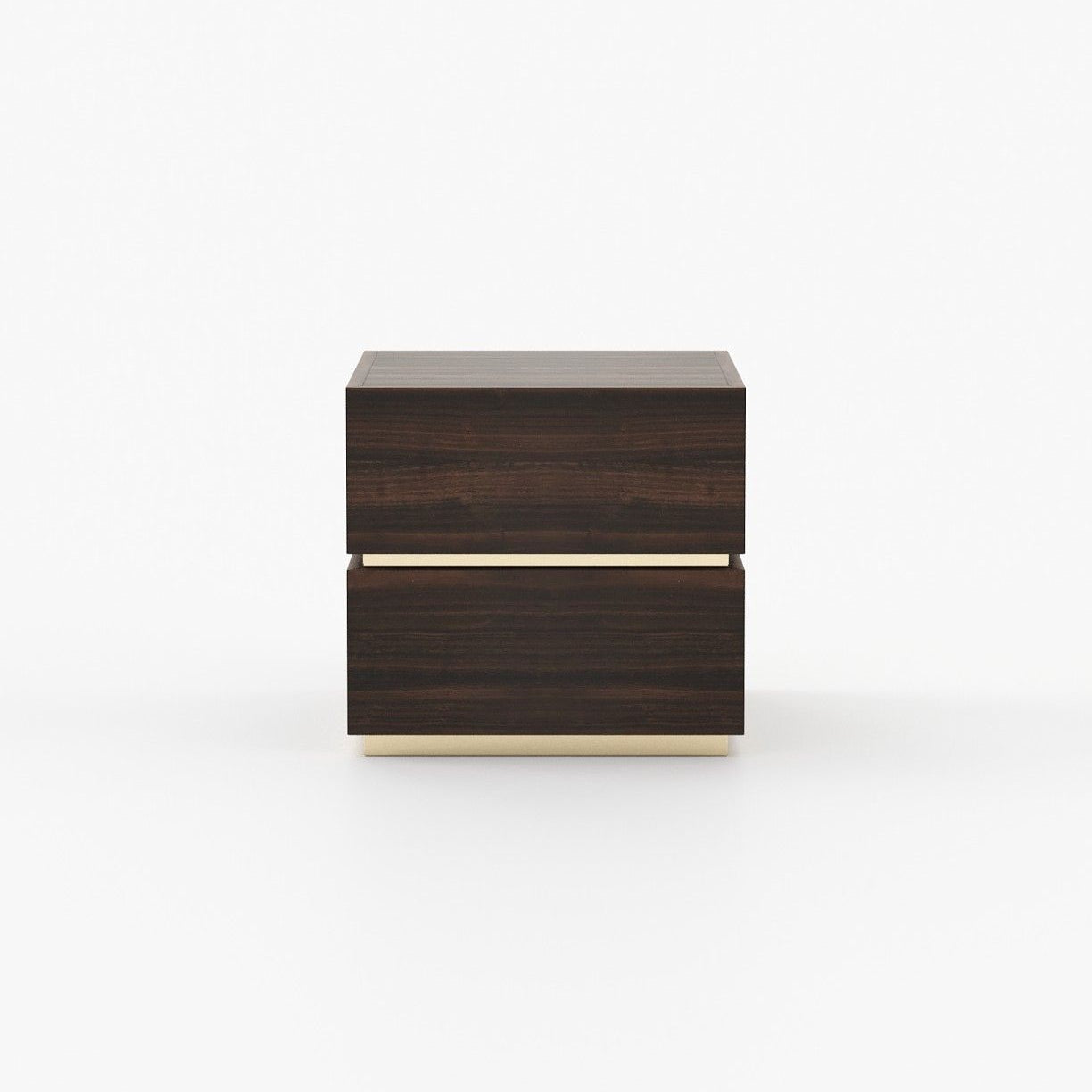 Laskasas DAKOTA Bedside Cabinet & Table Smoked Eucalyptus Veneer Matte - Araco Interiors