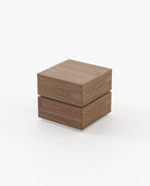 Laskasas DAKOTA Bedside Cabinet & Table Walnut Veneer Matte - Araco Interiors