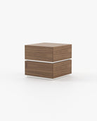 Laskasas DAKOTA Bedside Cabinet & Table Walnut Veneer Matte - Araco Interiors