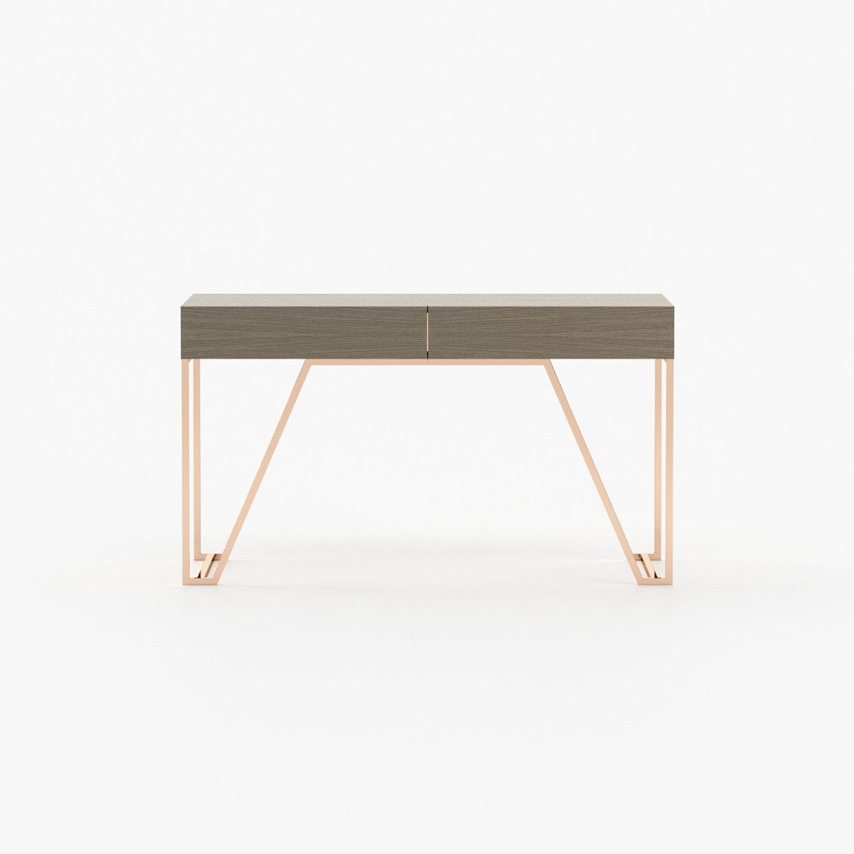 Laskasas DALLAS Console Table Aged Oak Veneer Matte - Araco Interiors