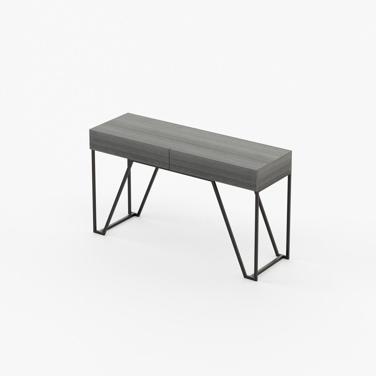 Laskasas DALLAS Console Table Grey Eucalyptus Veneer Matte - Araco Interiors