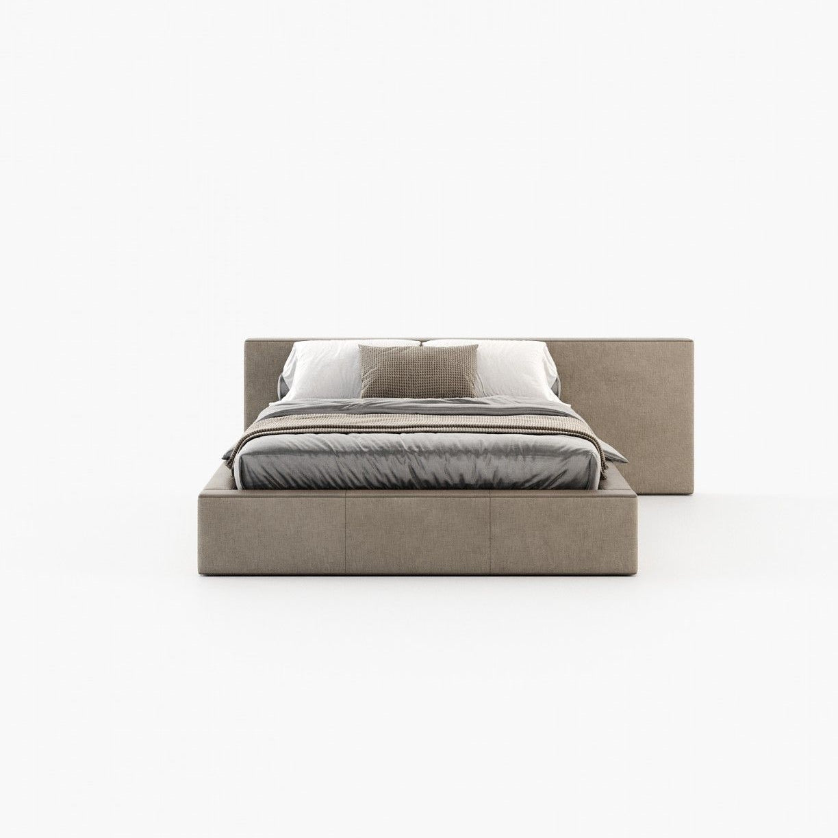Laskasas DANGAR Bed & Headboard Xangai Sand - Araco Interiors