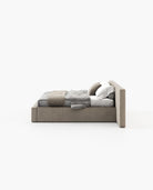 Laskasas DANGAR Bed & Headboard Xangai Sand - Araco Interiors