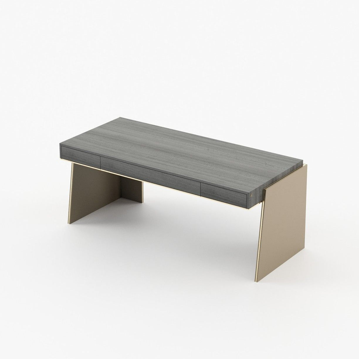 Laskasas DARA Desk Grey Eucalyptus Veneer Matte - Araco Interiors