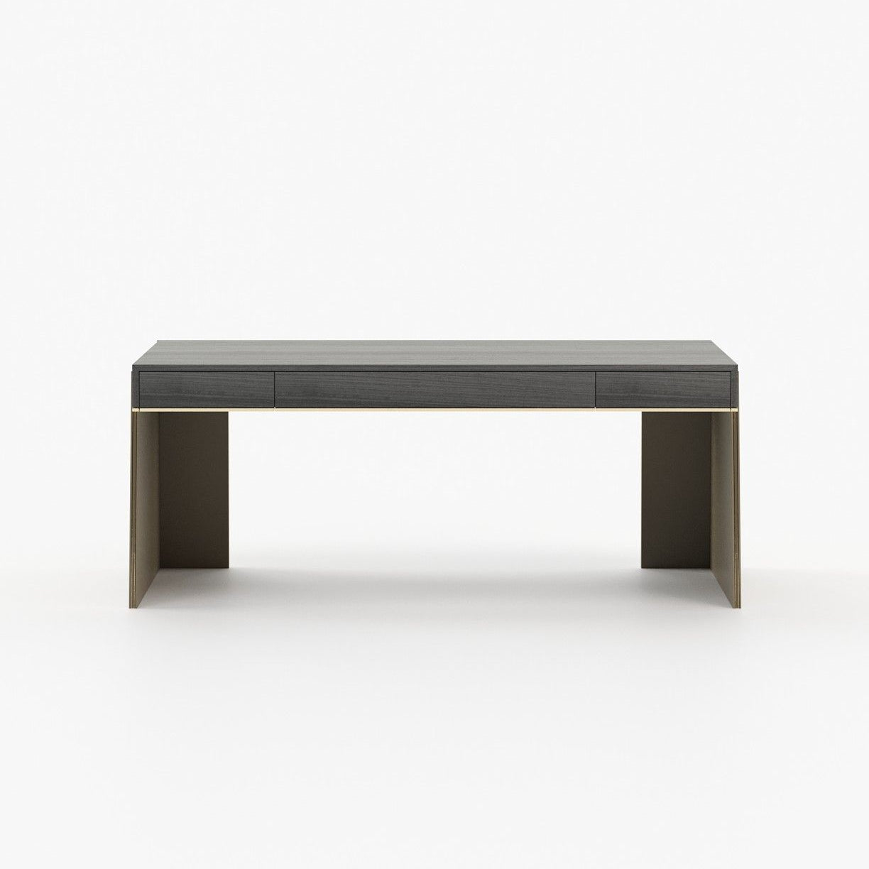 Laskasas DARA Desk Grey Eucalyptus Veneer Matte - Araco Interiors