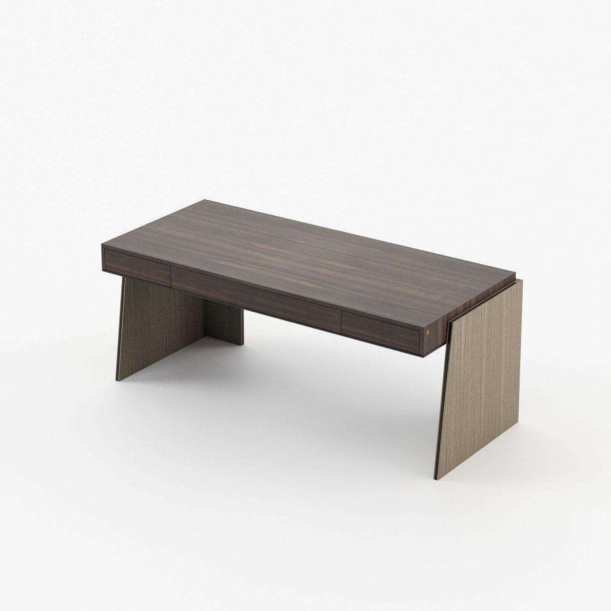 Laskasas DARA Desk Smoked Eucalyptus Veneer Matte - Araco Interiors